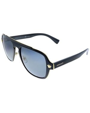 Versace 2199 100281 56Mm Polarized Sunglasses - Blue