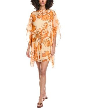 Etro Mare Sheer Mini Dress - Orange