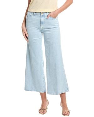7 For All Mankind Left Hand Cropped Lotta Malibu Sky Wide Leg Jean - Blue