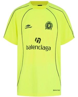 Balenciaga Oversized Soccer Jersey - Yellow