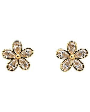 Prince Diamond & Jewelry 14K 1.78 Ct. Tw. Lab-Grown Diamond Lab-Grown Flower Earrings - Metallic