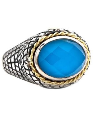 Andrea Candela Andrea Candela Ibiza 18K & Ct. Tw. Ring - Blue