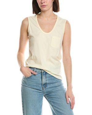 James Perse Pocket Tank - Blue