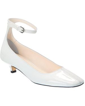 TOTEME Decollete Patent Pump - White