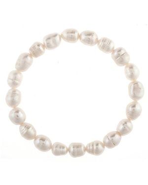 Rivka Friedman 18k Plated Pearl Bracelet - White