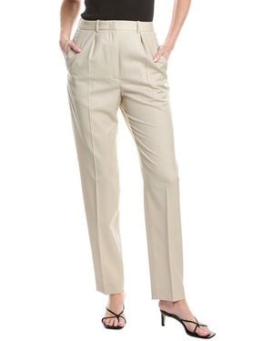 Fabiana Filippi Wool High Waisted Trouser - Natural