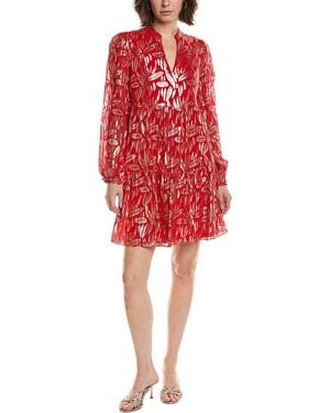 Lilly Pulitzer Cornellia Silk-Blend Mini Dress - Red