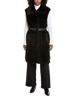 Bogner Palma Reversible Shearling Vest - Black