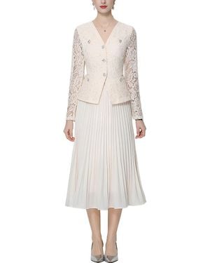MIRA RICHI Midi Dress - White