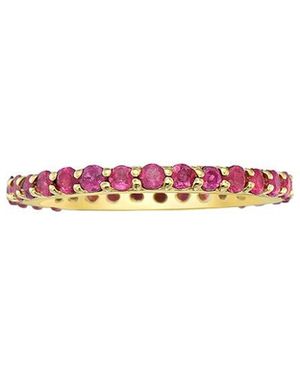 Forever Creations USA Inc. Forever Creations 14K 1.75 Ct. Tw. Ruby Stackable Eternity Ring - White