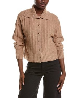 NAADAM Premium Cashmere Reversible Collared Cardigan - Black