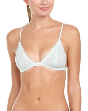 Honeydew Intimates Eyelash Triangle Bralette - Blue