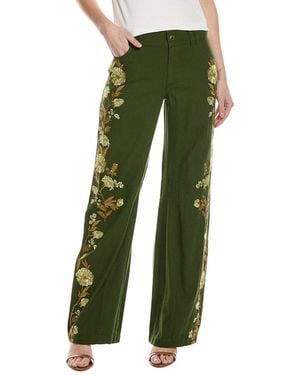 Alice + Olivia Akers Ember Oversized Pant - Green