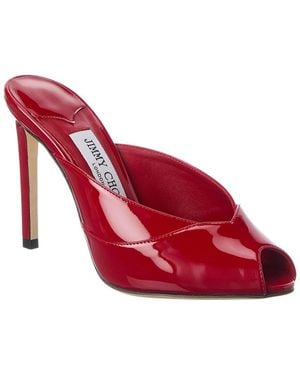 Jimmy Choo Brigitte 100 Patent Mule - Red