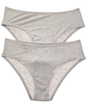 BAM Set Of 2 Essential High Waisted Brief - Natural