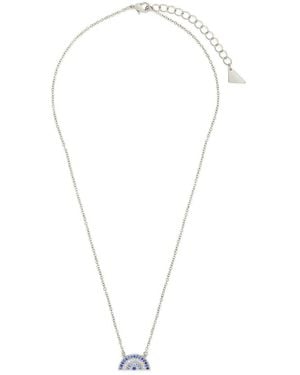 Sterling Forever Cz Pendant Necklace - Multicolour