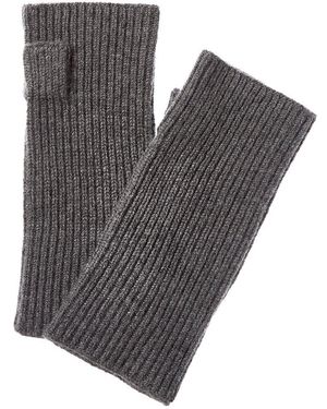 Vince Rib Knit Wool & Cashmere-Blend Hand Warmer - Grey