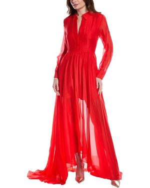 Rebecca Taylor Chiffon Silk Gown - Red