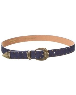 Persaman New York Mia92 Suede Belt - Blue