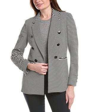 Anne Klein Notch Collar Jacket - Grey