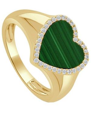Sabrina Designs 14K 0.15 Ct. Tw. Diamond Heart Ring - Green