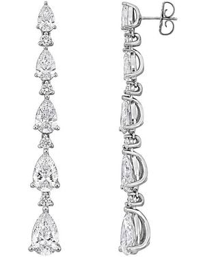 Created Forever 14K 4.00 Ct. Tw. Lab-Grown Diamond Drop Earrings - White