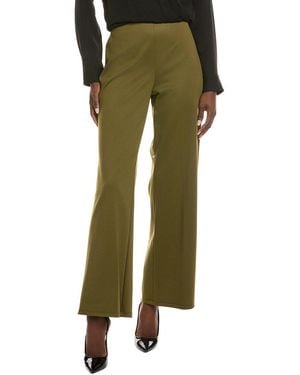 Kenneth Cole High-Rise Pull-On Hollywood Waist Wide Leg Pant - Green