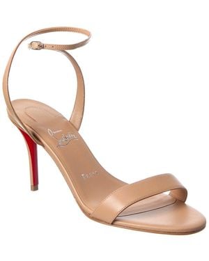 Christian Louboutin Miss Z 80 Leather Sandal - Pink