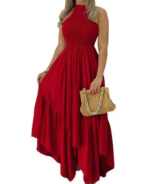 Esea Maxi Dress - Red