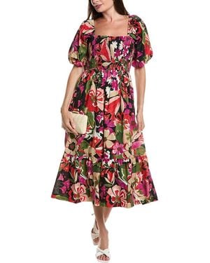 Anne Klein Patio Midi Dress - Red