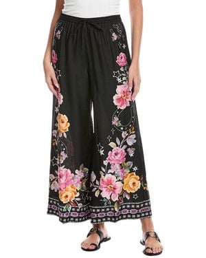 Johnny Was Petite Frankie Easy Silk-Blend Pant - Black
