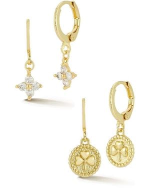 Sphera Milano Plated Cz Earrings - Metallic