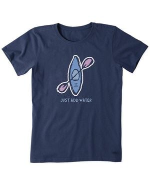 Life Is Good. Crusher T-Shirt - Blue