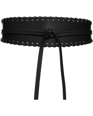 Ada Chloe Leather Belt - Black