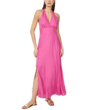 Vince Camuto Halter Neck Maxi Dress - Pink