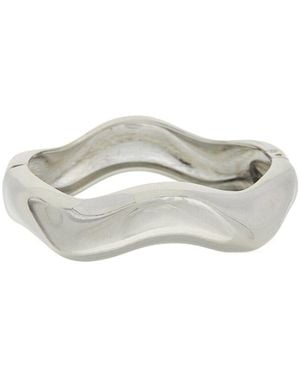 Juvell 18K Plated Bangle Bracelet - White