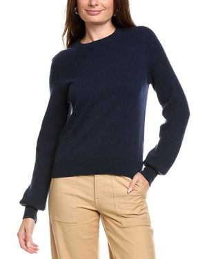 Kier + J Kier + J Cable Wool & Cashmere-Blend Sweater - Blue