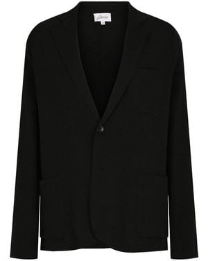 Brioni Knit Single-Breasted Silk-Blend Blazer - Black