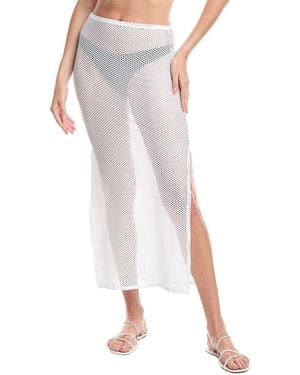 Sea Level Surf Mesh Long Skirt - White
