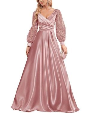 Vincent Embellished Maxi Dress - Pink