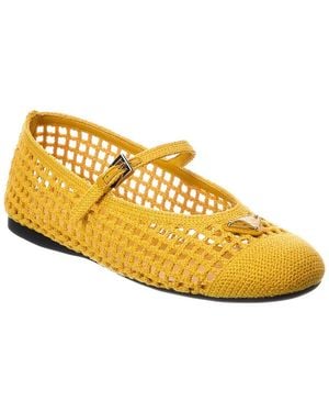 Prada Crochet Flat - Yellow