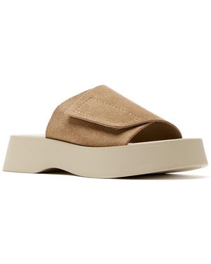 La Canadienne Viv Suede Sandal - Natural