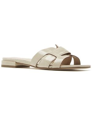 La Canadienne Flore Leather Sandal - White