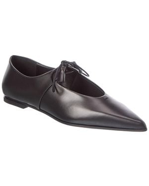Max Mara Leather Flat - Brown