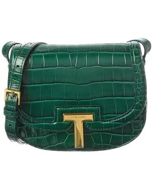 Tom Ford Mini Leather Shoulder Bag - Green