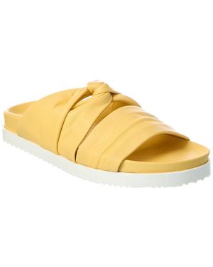 3.1 Phillip Lim Twisted Leather Pool Slide - Yellow