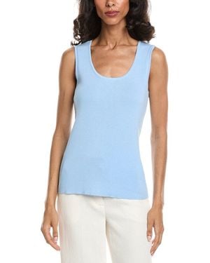 Tahari Knit Tank Top - Blue