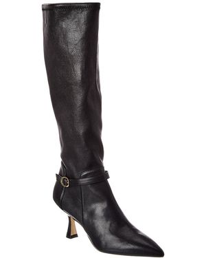 Stuart Weitzman Lori 75 Leather Boot - Black