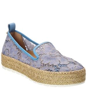 Baldini Canvas & Mesh Espadrille - Blue