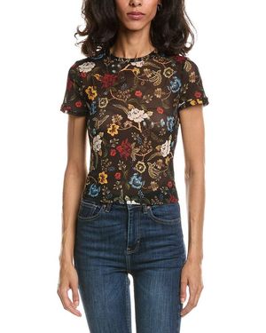 Alice + Olivia Tess Mesh Top - Black